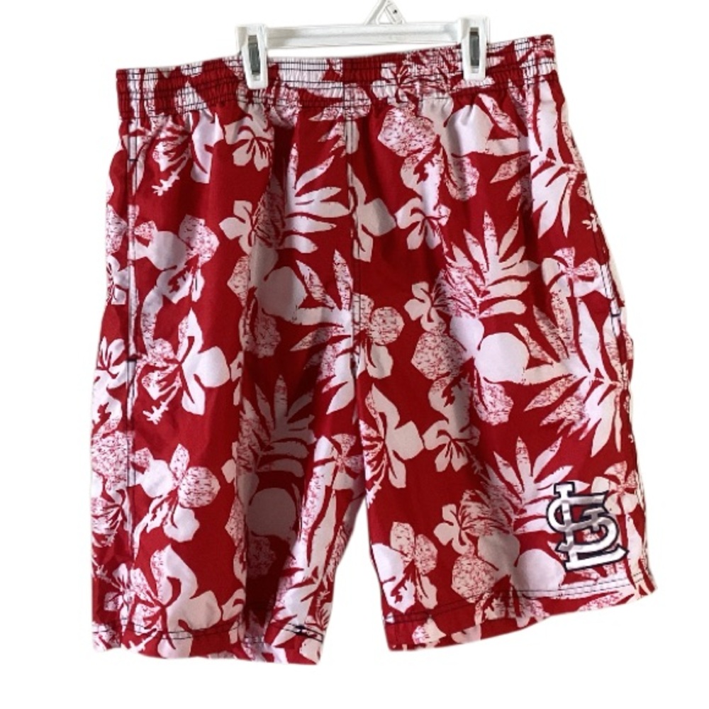 MLB Genuine Merchandise St. Louis Cardinals Hawaiian Swim Trunks XXL